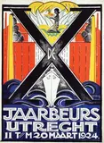 Samuel (ps. Mommie) Schwarz, Xde Jaarbeurs Utrecht, 1924, poster
