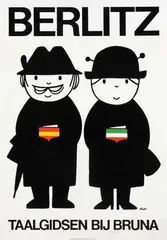 Berlitz Taalgidsen by Dick Bruna, 1972, poster, sold Dec 2009