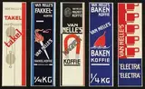 Jacob Jongert, collection labels Van Nelle coffee