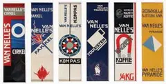 collection labels Van Nelle coffee by Jacob Jongert, poster, sold Dec 2009