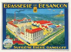 Lourche, Brasserie de Besancon, Suprême Bière Gangloff, 1922, poster