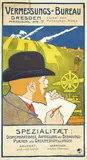 Johann V. Cissarz, Vermessungs-Bureau Dresden, poster