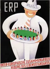 Helmut Funke, ERP Europa, 1950, poster