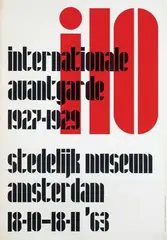 Jurriaan Schrofer, internationale avantgarde 1927-1929, 1963, poster