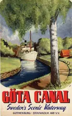 Roos, Göta Canal Sweden, poster