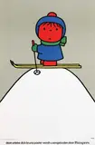 Dick Bruna, Pampers (Nijntje on ski), 1974, poster