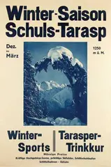 J. Feuerstein, Winter-Saison Schuls-Tarasp, poster