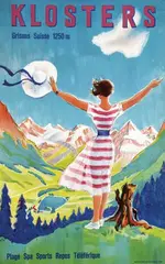 Herbert B. Libiszewski, Klosters, 1954, poster