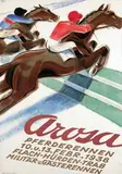 Hugo Laubi, Arosa, Pferderennen, 1937, poster