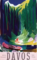 Otto Glaser, Davos, 1956, poster