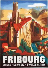 Willi Jordan, Fribourg, 1939, poster