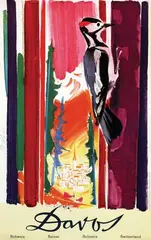 Davos by Otto Glaser, poster, sold Dec 2009
