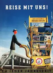 Ewald Hoinkis, DB Reise Mit Uns!, 1956, poster
