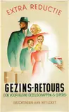 Frans Waslander, Gezins-Retours, 1939, poster