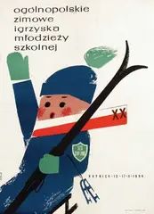 Witold Chmielewski, ogólnopolskie? (Nat. Polish Youth Wintergames in Krynica), 1964, poster