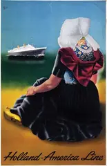 Alphons Dullaart, Holland-America Line, 1949, poster