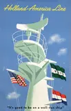 Holland-America Line by Reyn Dirksen, poster, sold Dec 2009