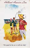 Rien Poortvliet, Holland-America Line, 1959, poster