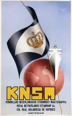 Albert de Brouwer & Willy Roest, KNSM, poster