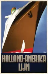 Willem F. ten Broek, Holland-Amerika Lijn, 1936, poster