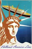 Frans Mettes, Holland-America Line, 1955, poster