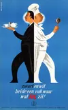 Cornelius van Velsen, St. Leerlingwezen Horecabedrijven, zwart en wit, beide een vak waar wat IN zit!