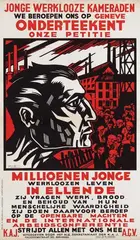 François Gianolla, Millioenen jonge werkloozen leven in ellende, poster