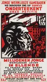 François Gianolla, Millioenen jonge werkloozen leven in ellende, poster