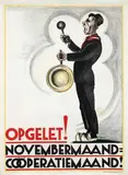 Albert P. jr. Hahn, Opgelet! Novembermaand=Coöperatiemaand!, poster