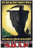 Albert P. jr. Hahn, S.D.A.P De Reactie moet weg, poster