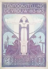 Wilhelmina C. Drupsteen, Tentoonstelling De Vrouw, 1913, poster