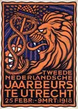 W. Cordel, Tweede Nederlandsche Jaarbeurs te Utrecht, 1918, poster