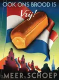 Jan Lavies, Ook ons brood is Vrij!, 1945, poster