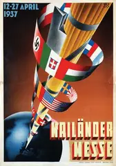 Manlio, Mailänder Messe, 1937, poster