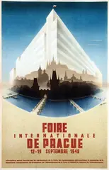 Willi Heitzer, Foire Int. de Prague, 1948, poster