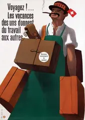 Pierre Gauchat, Vouagez! Suisse, 1940, poster
