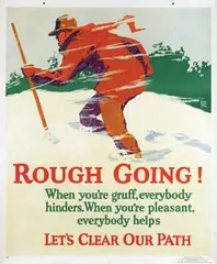 Willard F. Elmes, Rough Going!, 1929, poster