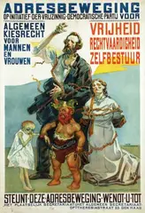 Martin Monnickendam, Algemeen Kiesrecht voor Mannen en Vrouwen, poster
