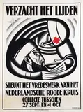 K. Vegter, Verzacht het lijden (Red Cross), 1924, poster