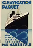 Max Ponty, Cie de Navigation Paquet, poster