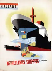 Libra Studio, Holland Netherlands Shipping, poster