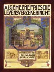 Algemene Friesche Levensverzekering My. by Cornelis André Vlaanderen, poster, sold Dec 2009