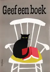 Kelfkens Kees, Geef een boek, 1958, poster