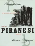 Wissing Benno, Prentenkabinet etsen van Piranesi, 1953, poster