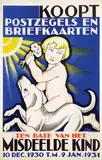 Vossen André van der, Koopt Postzegels en Briefkaarten, 1930, poster