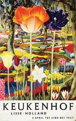 Rutz Victor, Keukenhof, 1957, poster