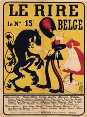 Roubille August, Le Rire Belge, poster