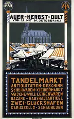 Tandelmarkt Antiquitäten-Geschirr by Heitzer Willi, 1913, poster, sold Jun 2009