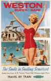 Merville, British Railways Weston Super-Mare, poster