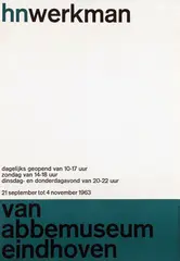 Crouwel Wim, hnwerkman, 1963, poster